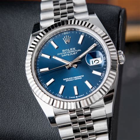 rolex datejust 41 blue dial jubilee roman numerals|rolex datejust 41mm jubilee bracelet.